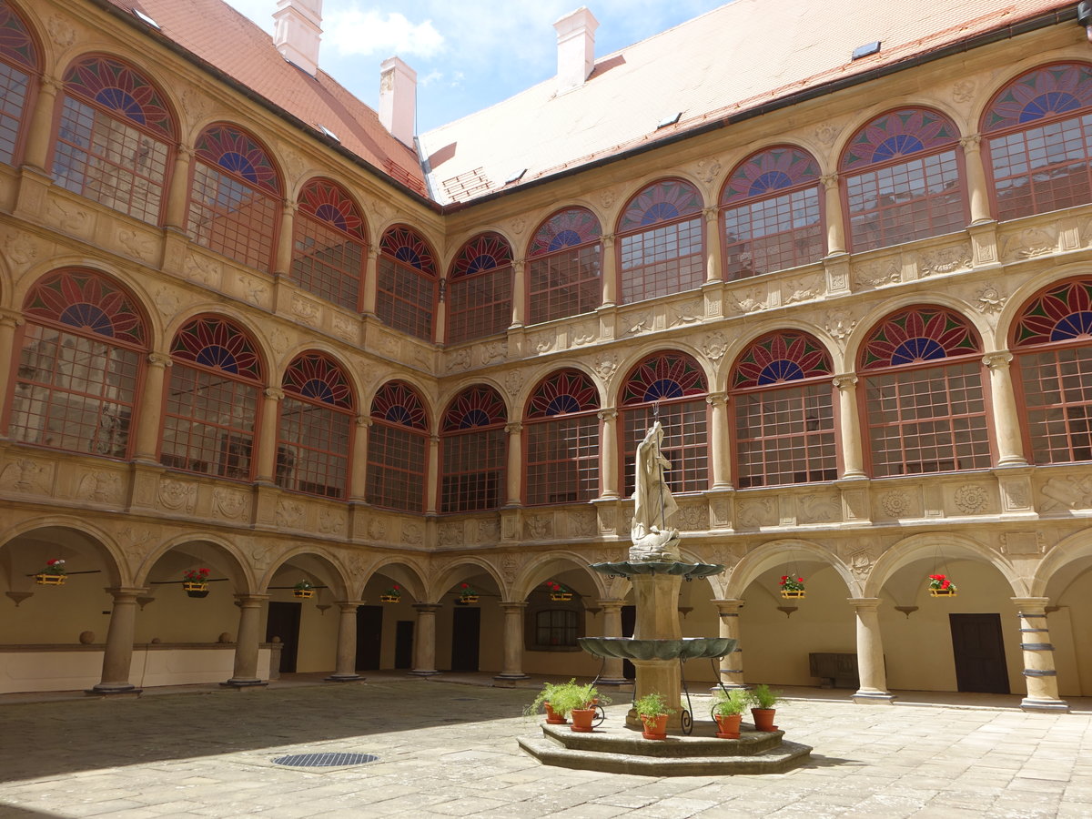 Namest nad Oslavou, zweiter Innenhof des Renaissance-Schloss (30.05.2019)