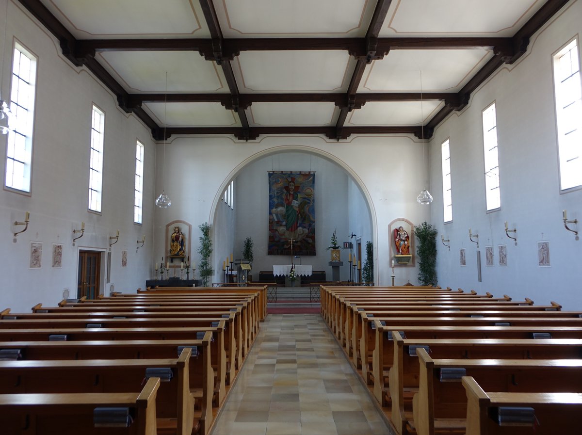 Nammering, Innenraum der kath. St. Florian Kirche (22.10.2018)