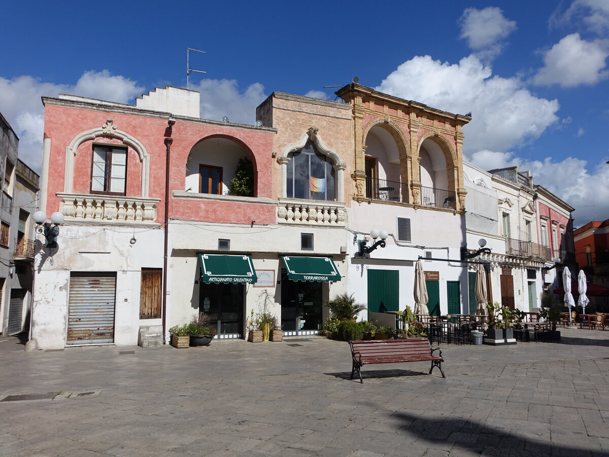 Nardo, Huser an der Piazza Antonio Salandra (02.03.2023)