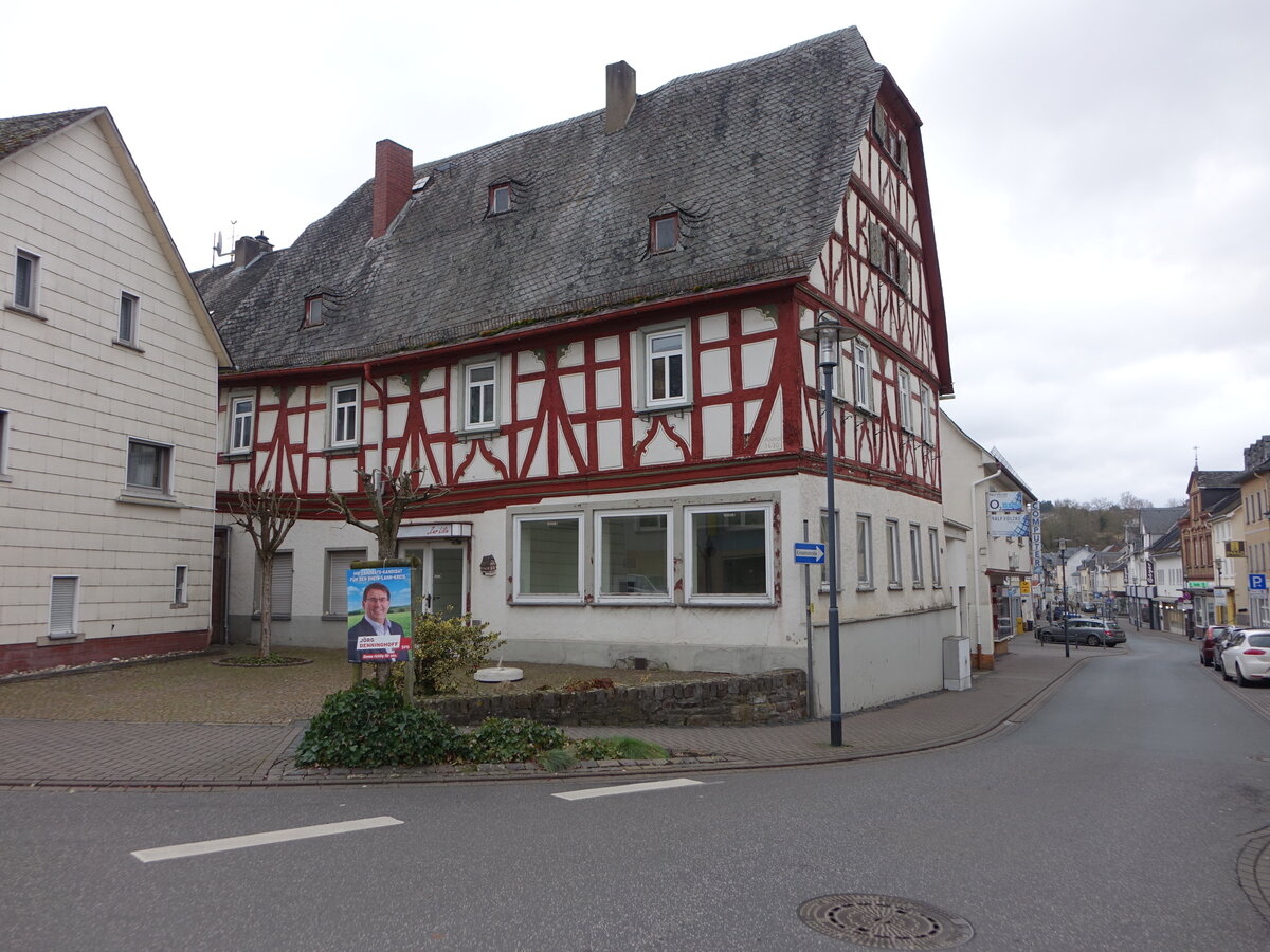 Nasttten, historisches Fachwerkhaus in der Rmerstrae (30.01.2022)