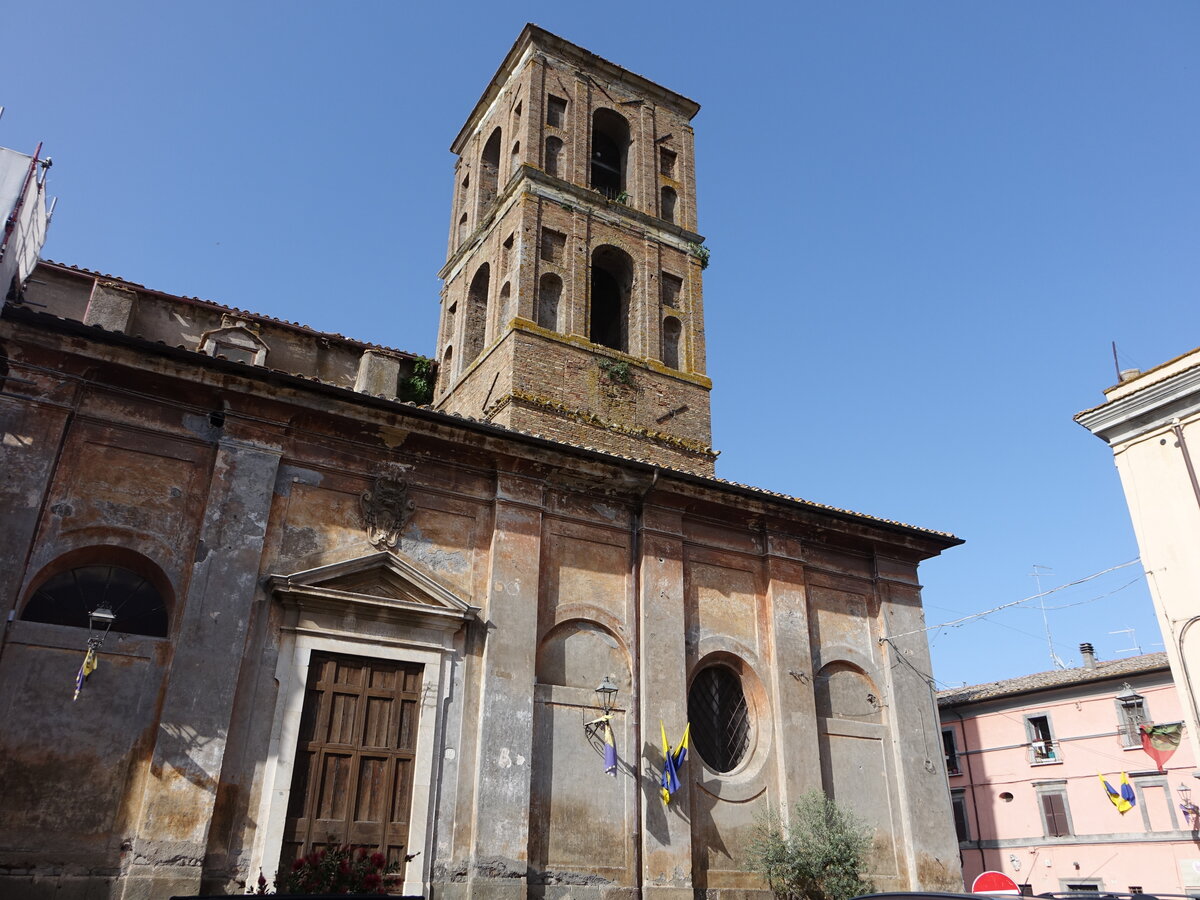 Nepi, Dom St. Maria Assunta, erbaut im 9. Jahrhundert, im 12. Jahrhundert erweitert, 1831 erneuert (23.05.2022)