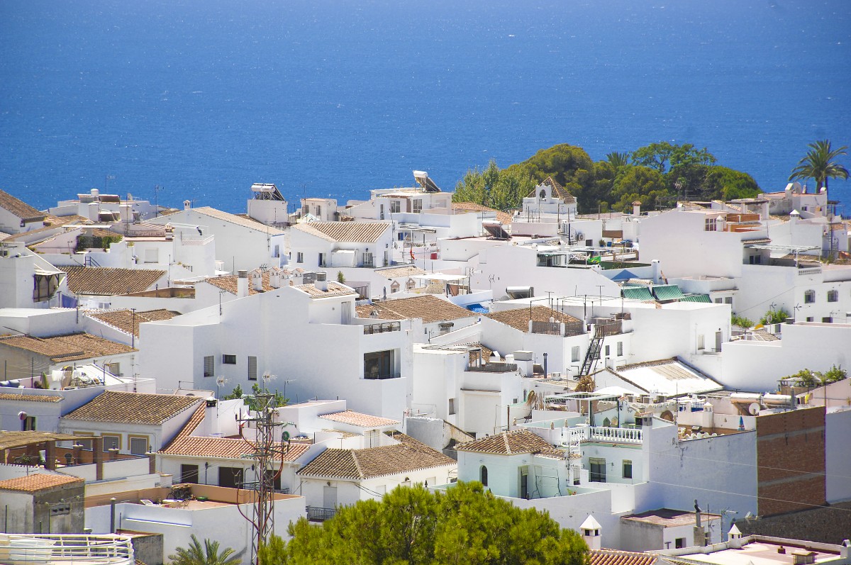 Nerja, Costa del Sol, Andalusien. Aufnahmedatum: 17. Juli 2014.