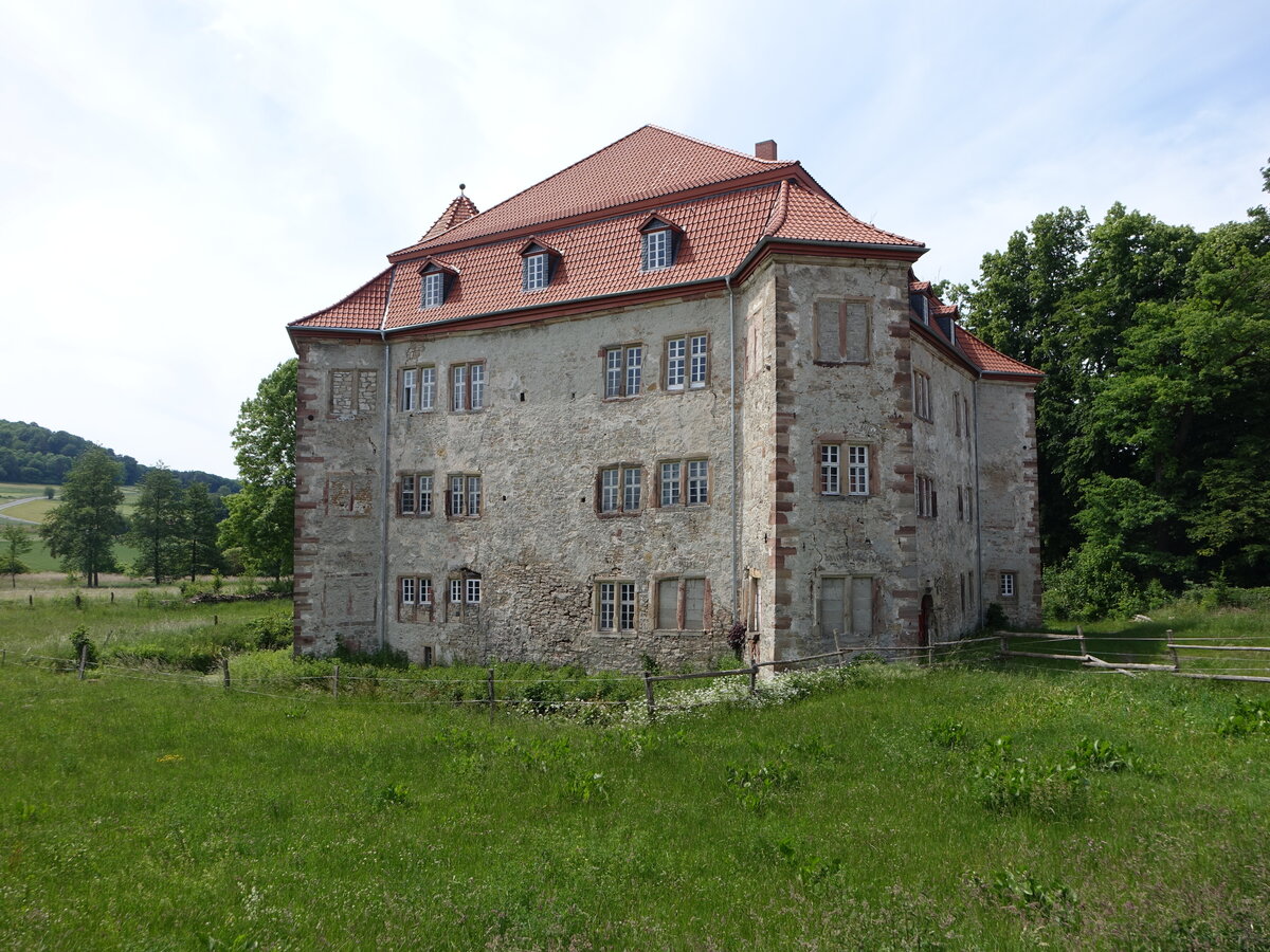 Netra, ehemalige Wasserburg, Renaissancebau erbaut von 1590 bis 1600 (03.06.2022)