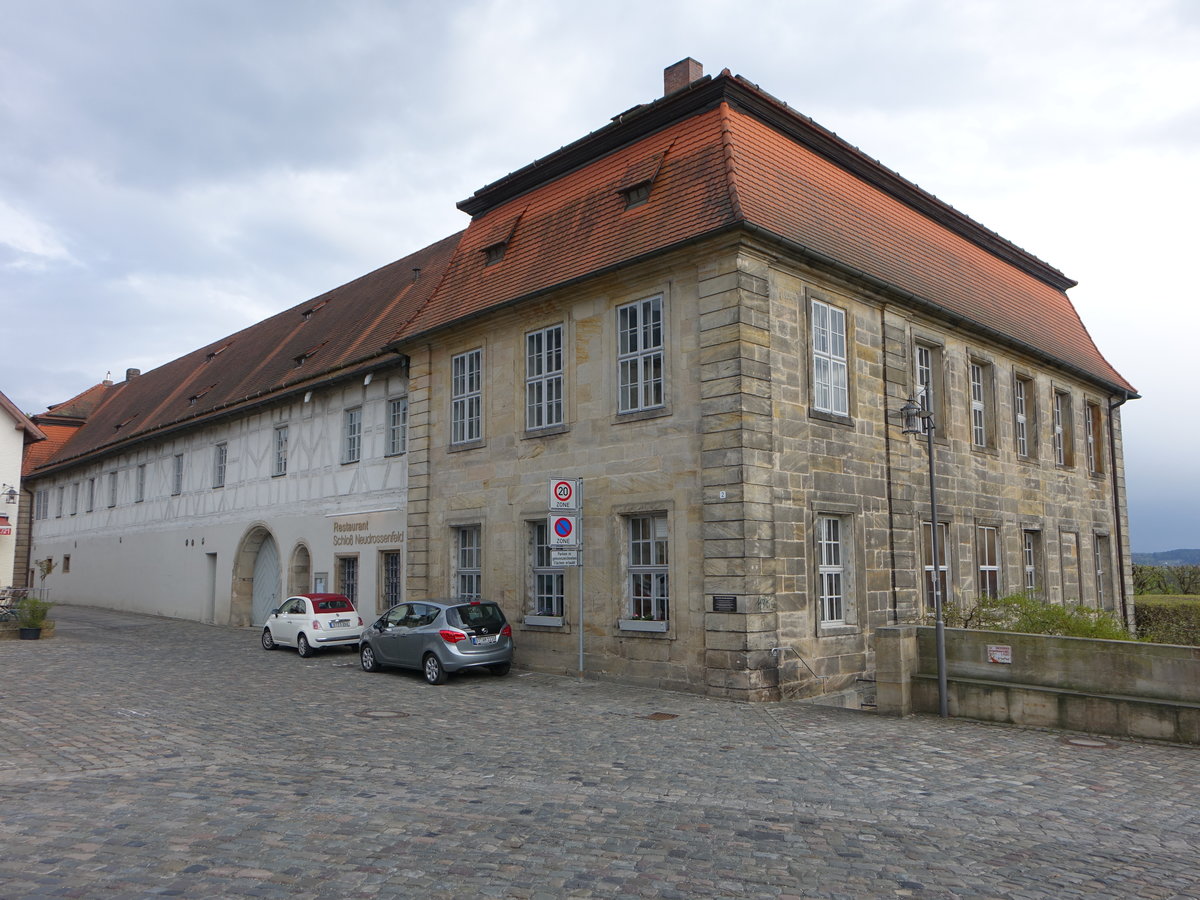 Neudrossenfeld, Schloss, erbaut bis 1752 durch den Architekten Carl von Gontard (16.04.2017)