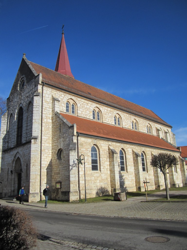 Neufra, neugotische St. Mauritius Kirche, erbaut von 1860 bis 1862 durch Hofbaumeister Josef Laur (06.01.2014)