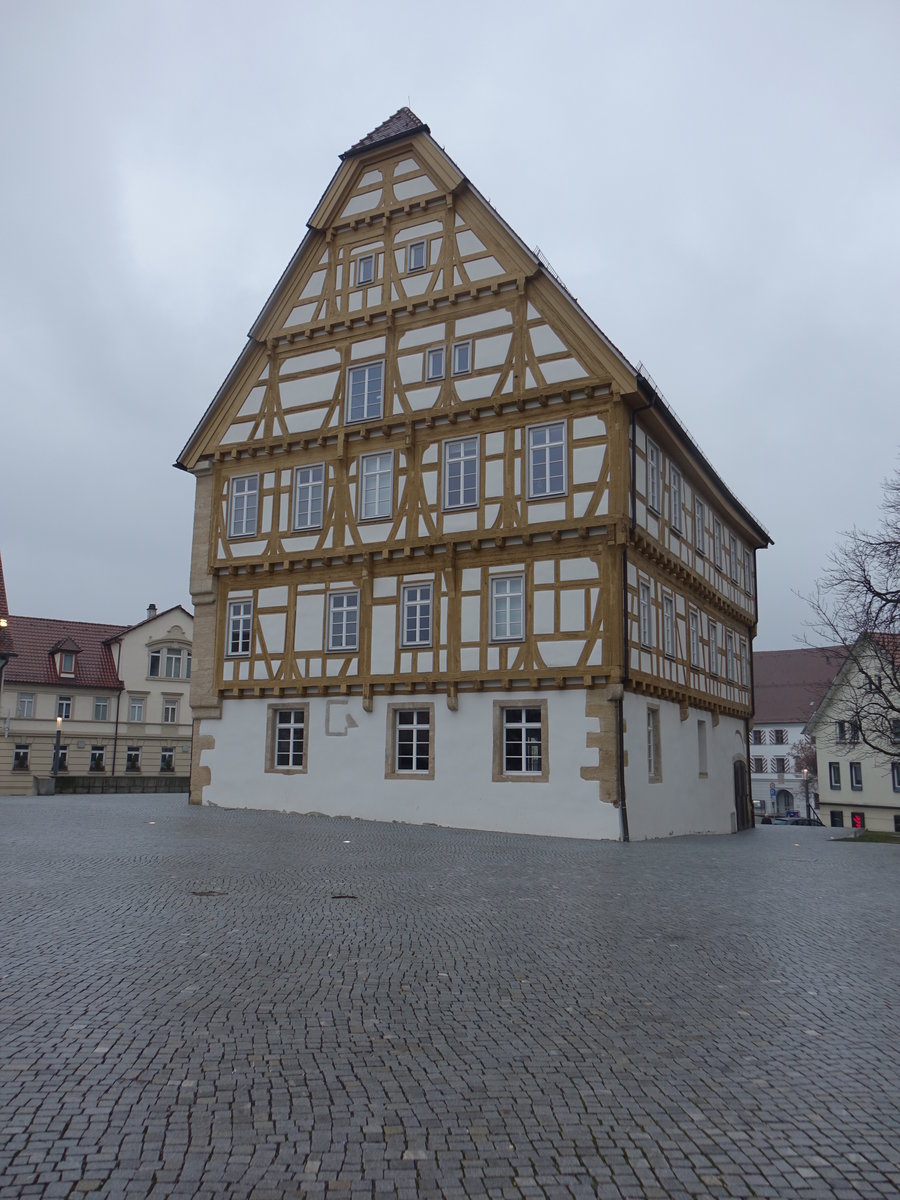 Neuhausen, altes Rathaus am Schloplatz (03.02.2019)