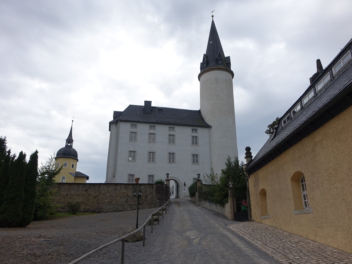 Neuhausen, Schloss Purschenstein, erbaut im 16. Jahrhundert (18.09.2023)
