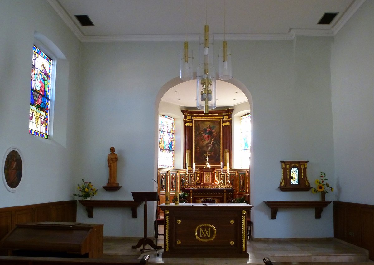 Neunkirch, Blick in den Innenraum der Muttergottes-Kirche, Sept.2016