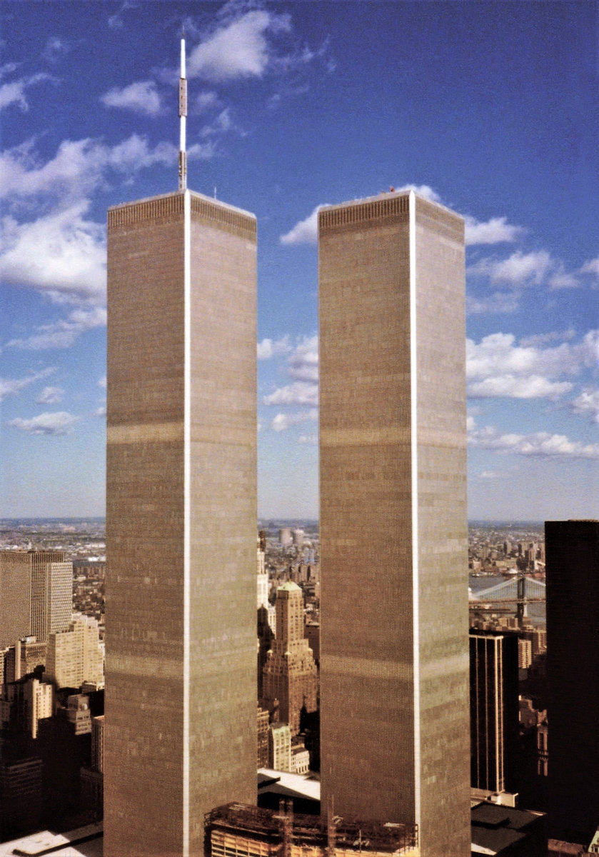New York, Mai 1981. Die Trme des World Trade Centers (Rundflug mit dem Hubschrauber)