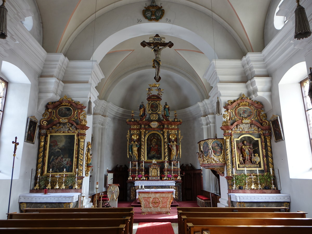 Niederachen, barocke Altre in der Maria Himmelfahrt Kirche (26.02.2017)