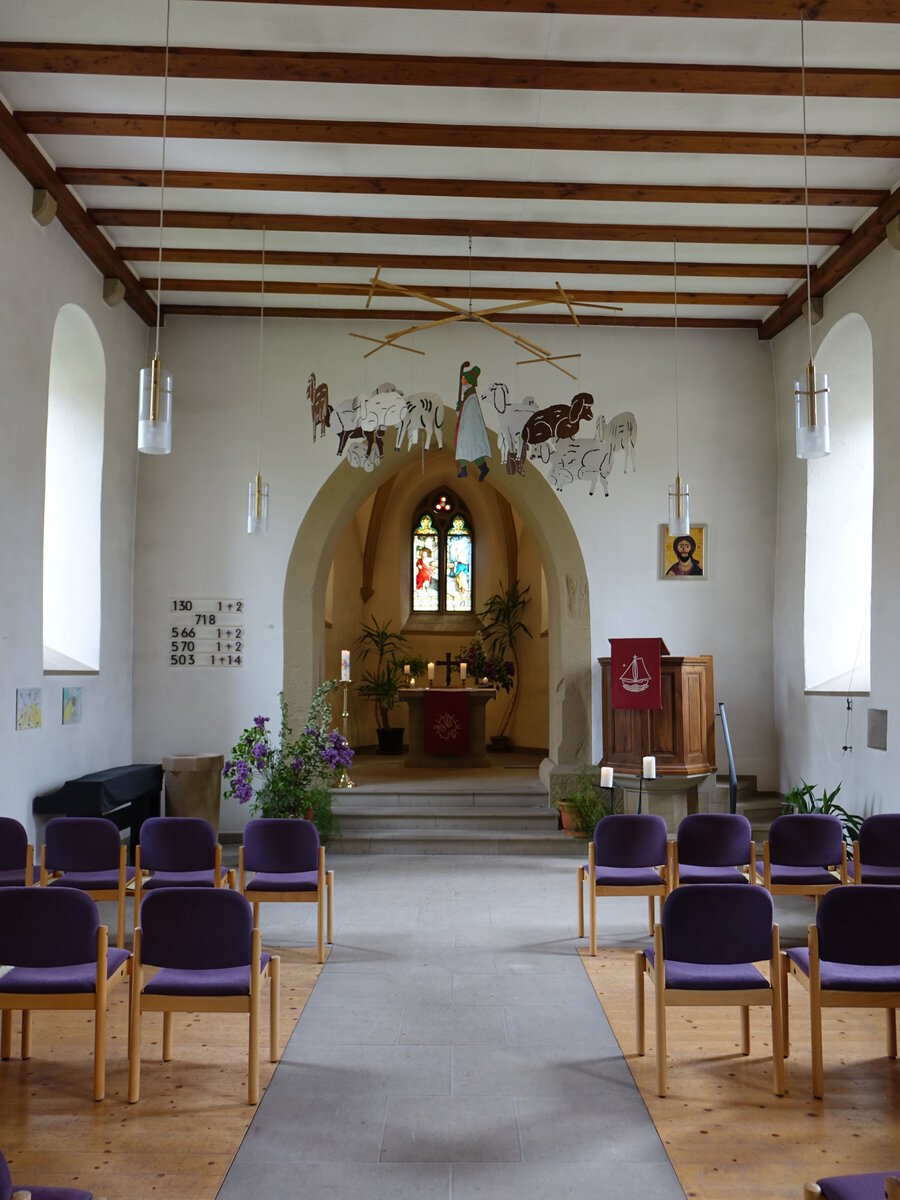 Niederalben, Innenraum der evangelischen Kirche (23.05.2021)