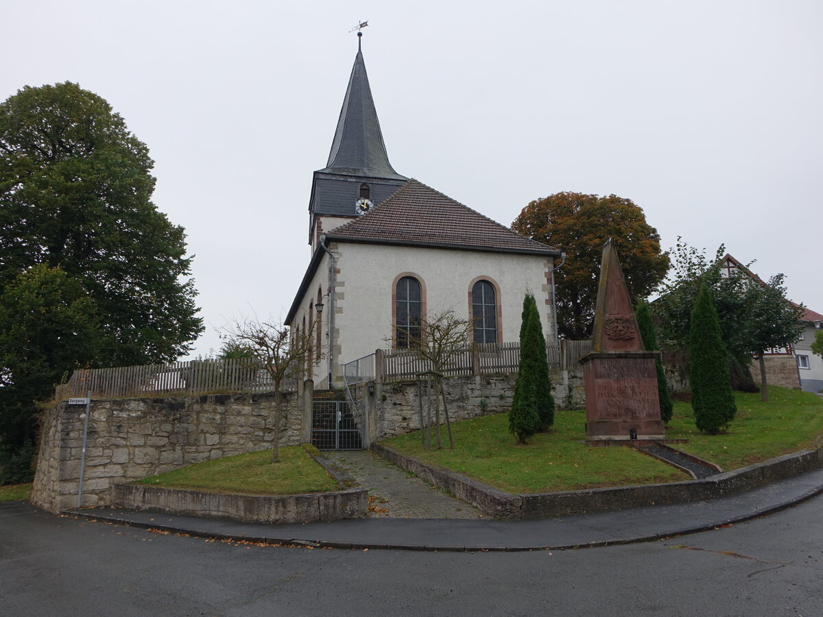 Niedermeiser, evangelische Kirche, erbaut ab 1774 (05.10.2021)