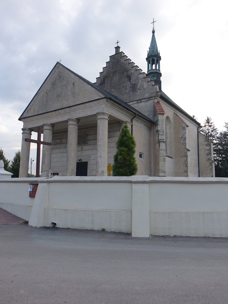 Niedzwiedz, Pfarrkirche St. Albert, erbaut von 1486 bis 1493 (14.09.2021)