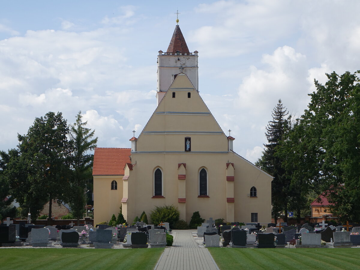 Niemyslowice / Buchelsdorf, Pfarrkirche St. Anna, erbaut 1568 (12.09.2021)