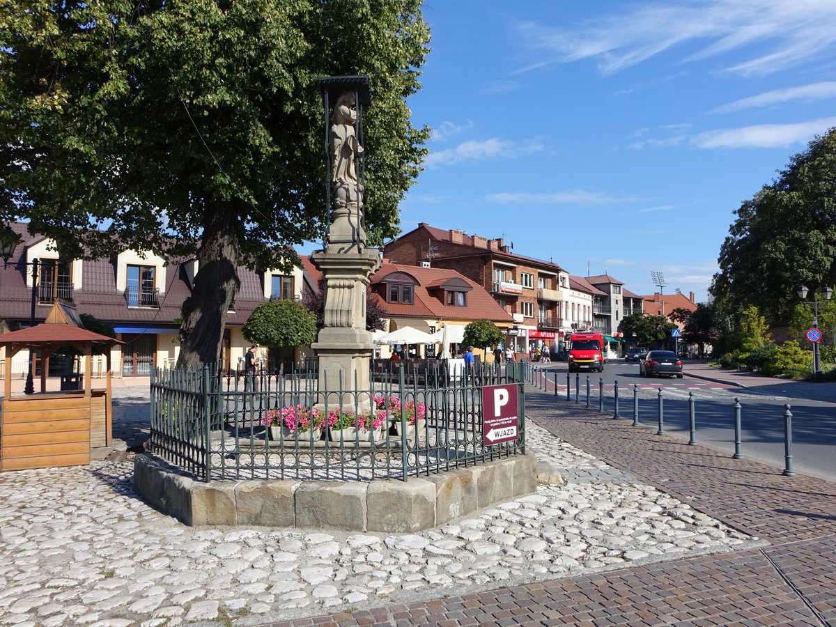 Niepołomice, barocke Mariensule am Rynek Platz (03.09.2020)