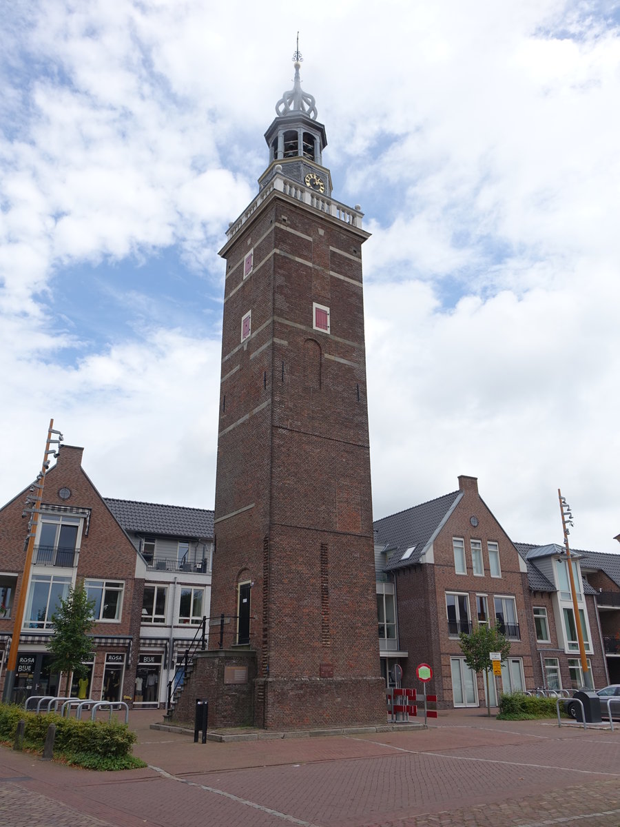 Nieuwkoop, Toren, erbaut 1627, berrest von Schloss Hooghe Huys (21.08.2016)