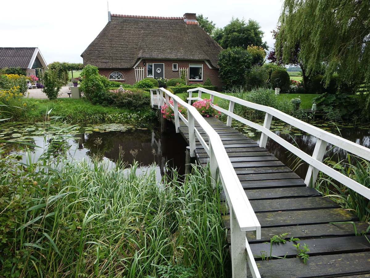 Nijega, schnes reetgedecktes Haus am Swartewei (25.07.2017)