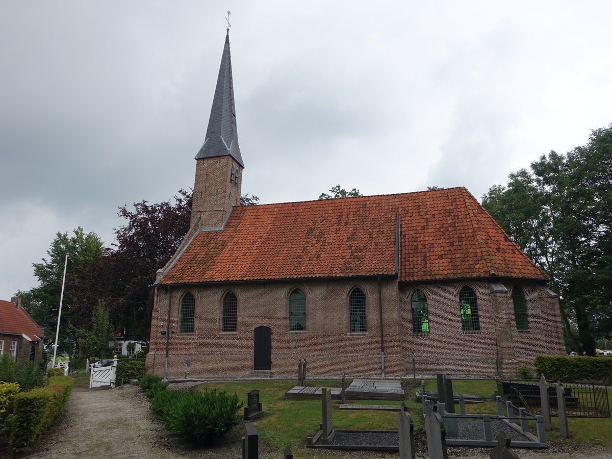 Nijeveen, Niederl. Ref. Kirche, erbaut bis 1477 (24.07.2017)