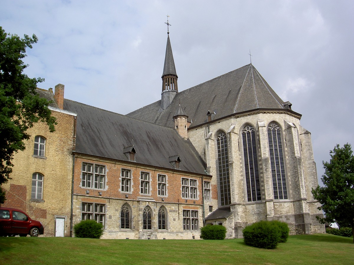 Nivelles, Kirche der Minderbrüder, Eglise des Recollets, Brabanter Gotik (29.06.2014)