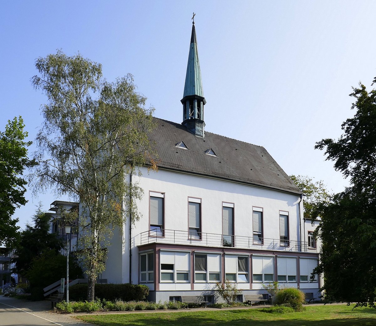 Nonnenweier, die Mutterhauskapelle des evangelischen Diakonissenhauses, Sept.2020
