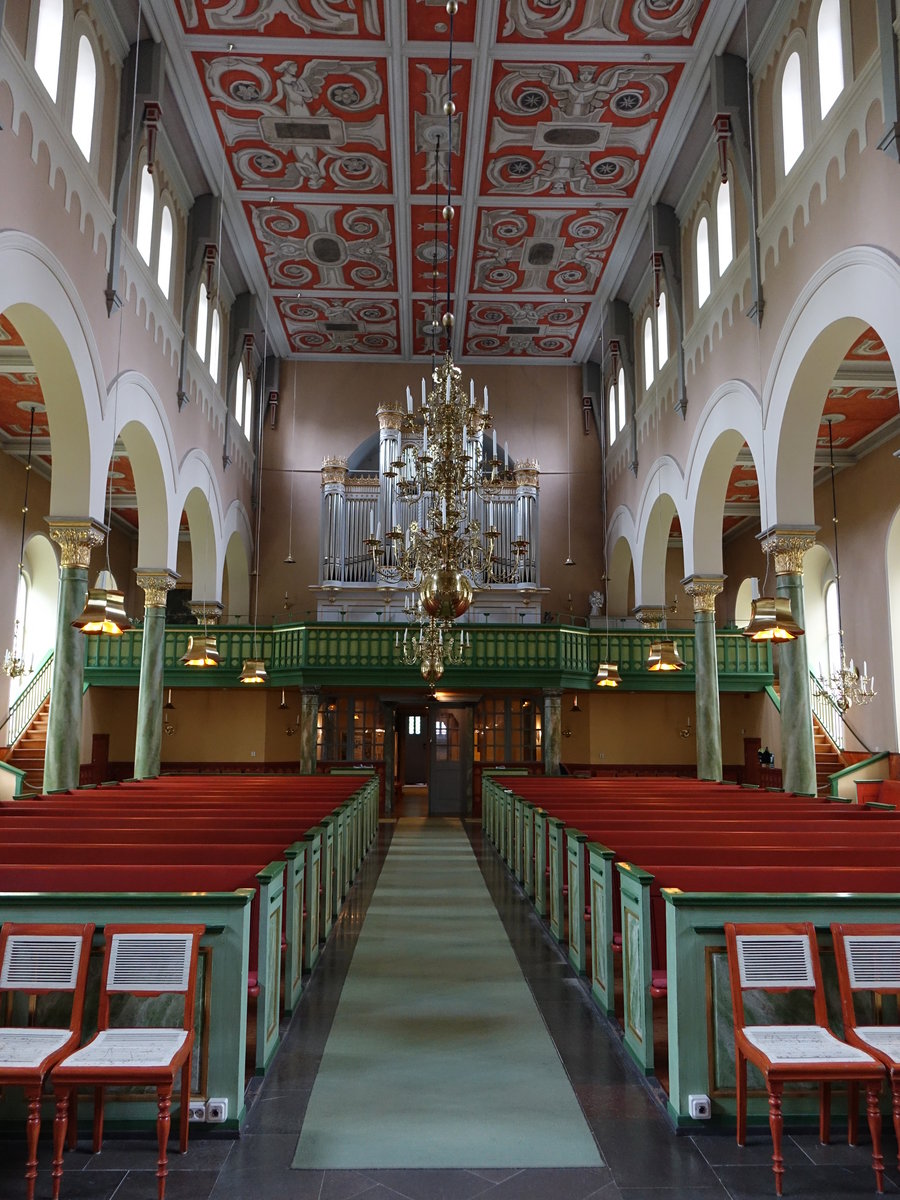 Nora, Orgelempore in der Ev. Kirche, 1881 gebaut von Erik Adolf Setterquist (17.06.2016)