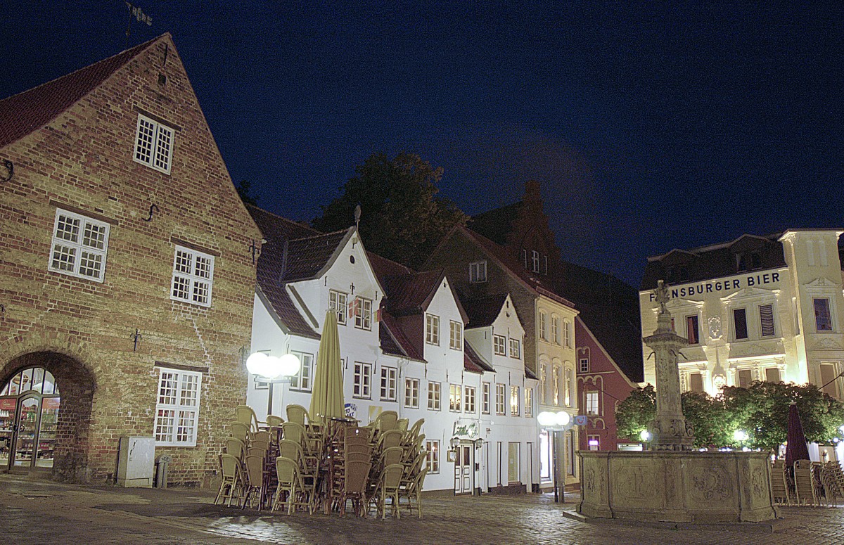 Nordermarkt Flensburg. Aufnahmedatum: 15. Juni 2007.