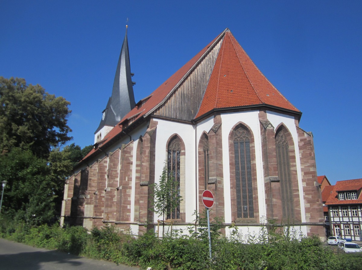 Northeim, St. Sixti Kirche, erbaut im 15. Jahrhundert (15.07.2013)