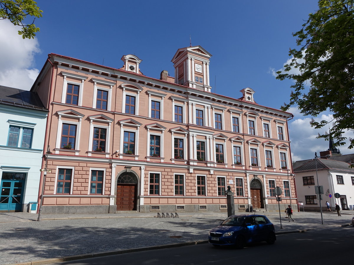 Nove Mesto na Morave/ Neustadtl in Mhren, Rathaus am Vratislavovo Namesti (01.06.2019)