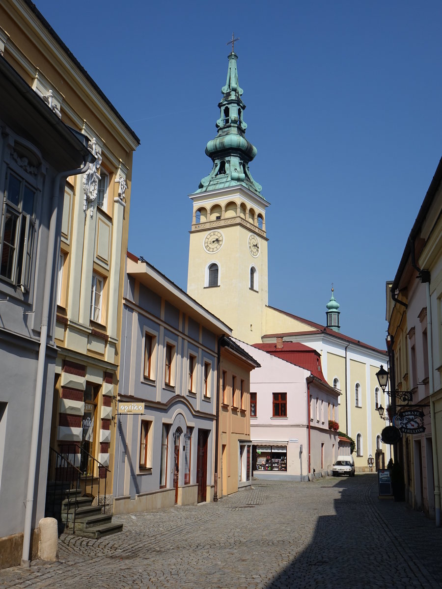 Novy Jicin / Neu Titschein, Pfarrkirche Maria Himmelfahrt, erbaut von 1729 bis 1732 (31.08.2019)