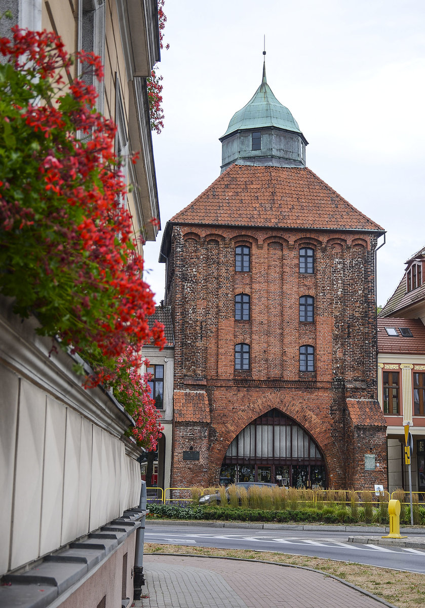 Nowa Brama (Neues Tor) in Słupsk (Stolp) in Hinterpommern. Aufnahme: 22. August 2020.