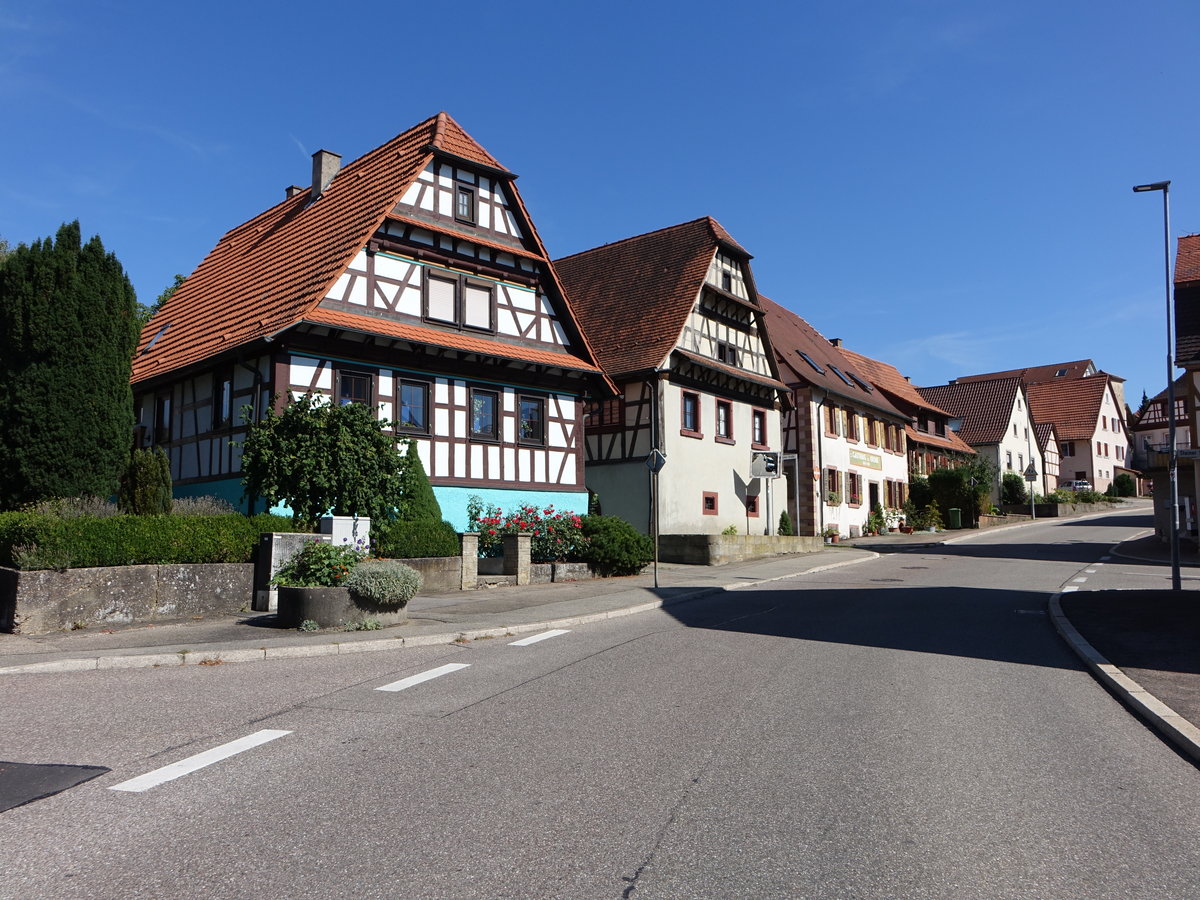 Nussbaum, Fachwerkhuser in der Steiner Strae (12.08.2017)