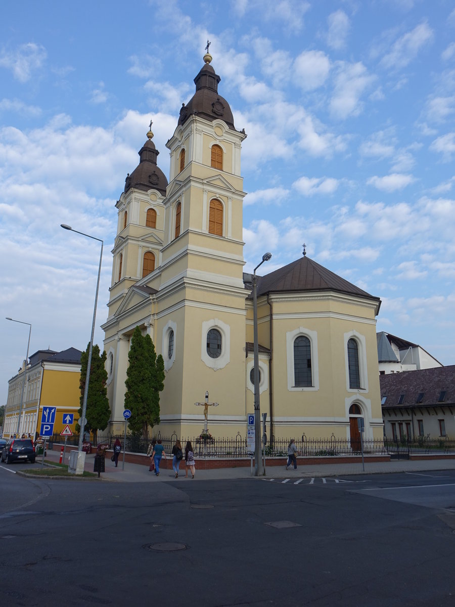 Nyregyhza , Ungarische griechisch-katholische Kirche, erbaut 1909 im byzantinischen Stil (06.09.2018)