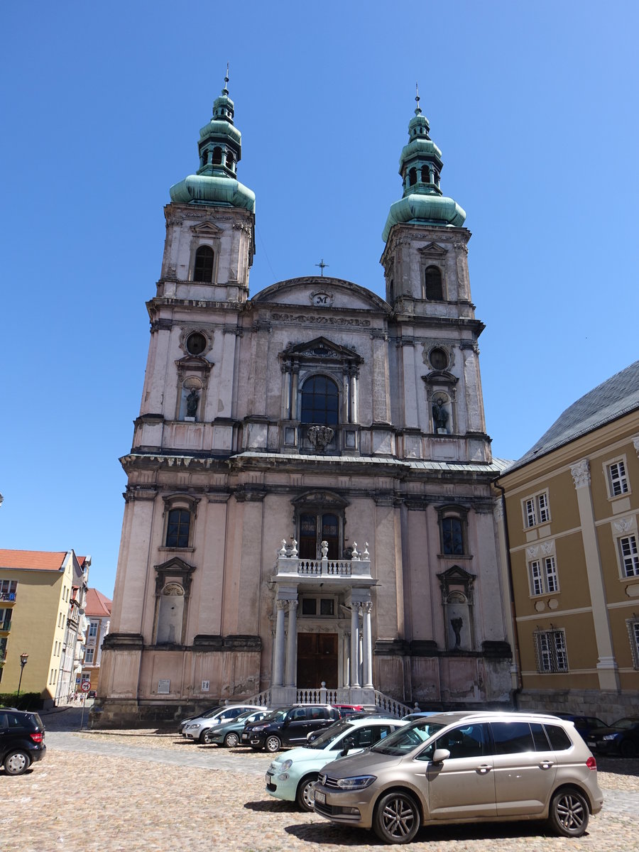 Nysa / Neisse, barocke Jesuitenkirche St. Marien, erbaut von 1688 bis 1692 (01.07.2020)