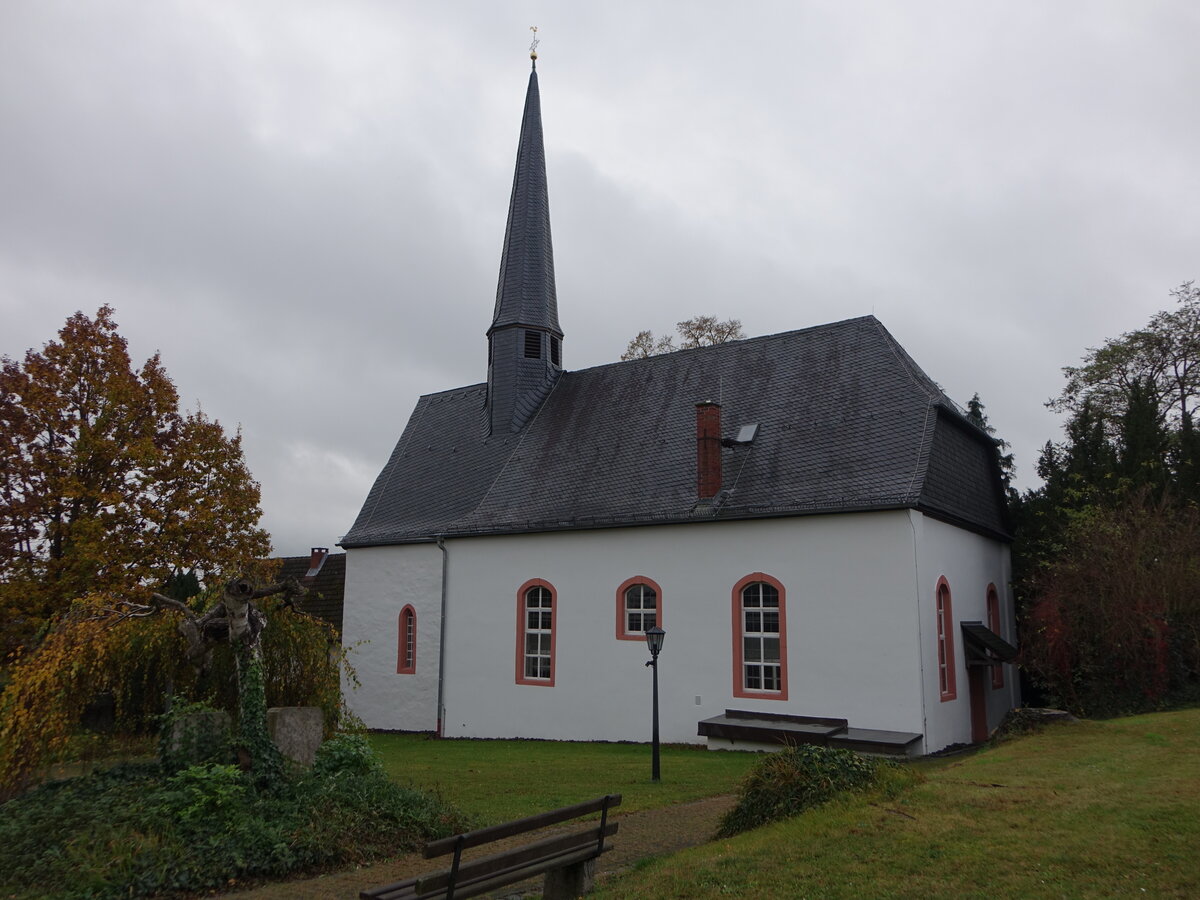 Obbornhofen, evangelische Kirche, erbaut von 1741 bis 1742 (01.11.2021)