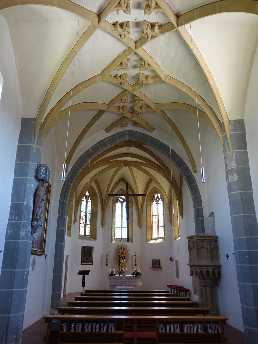 Oberammerthal, gotischer Chorraum in der kath. Pfarrkirche St. Nikolaus (11.06.2017)