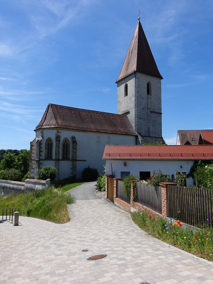 Oberammerthal, kath. Pfarrkirche St. Nikolaus, Chorturmkirche (11.06.2017)