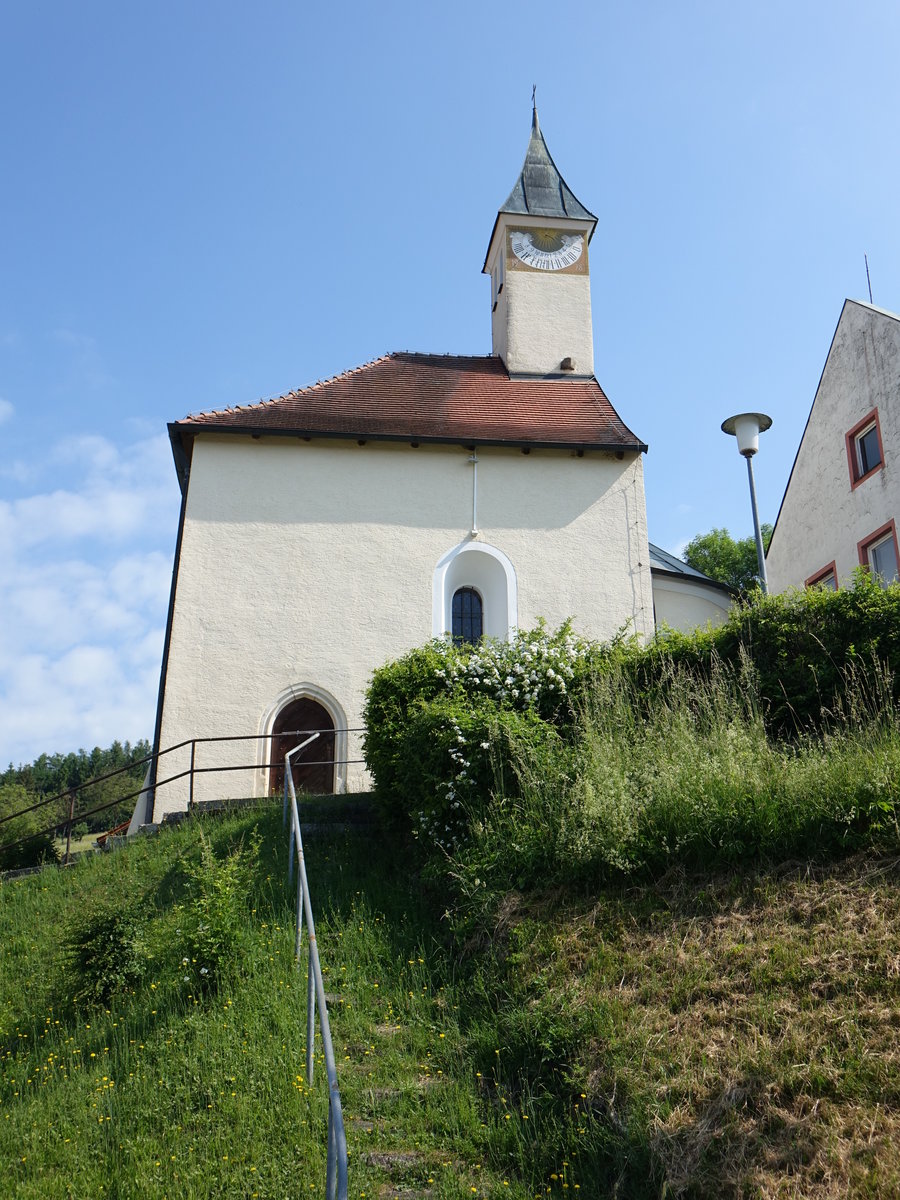 Obermiethnach, romanische Filialkirche St. Peter und Paul am Petersweg (02.06.2017)