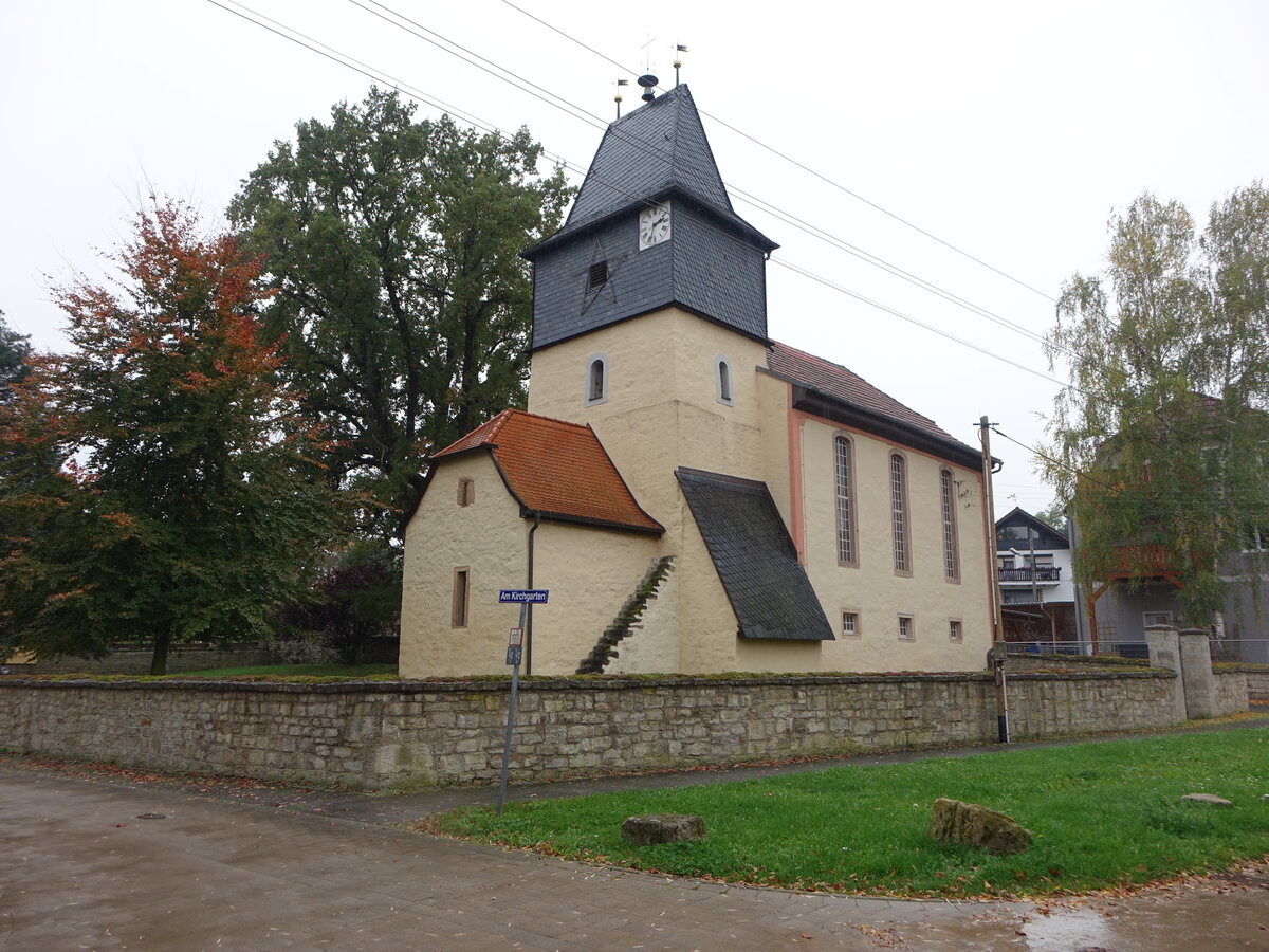 Oberndorf, evangelische St. Anna Kirche, erbaut bis 1713 (21.10.2022)