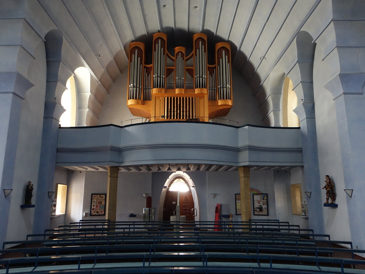 Oberndorf, Orgelempore in der kath. Stadtkirche St. Michael (19.08.2018)