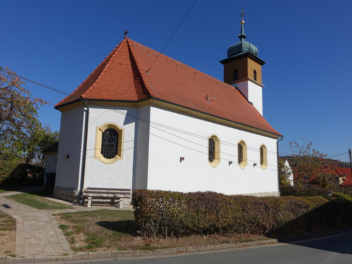 Oberngrub, neubarocke kath. Kapelle St. Georg, erbaut 1925 (13.10.2018)