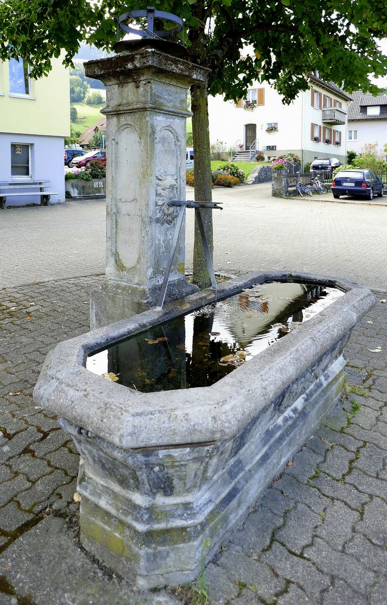 Oberried, der Dorfbrunnen, Sept.2020