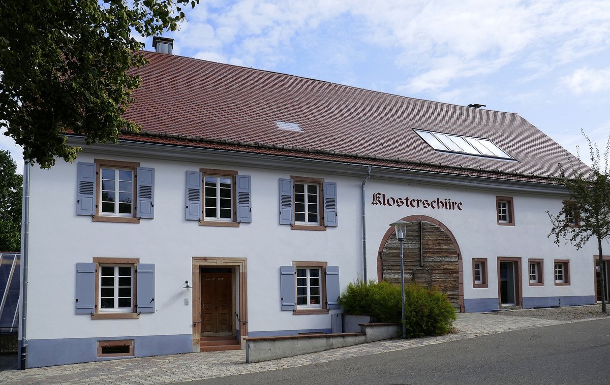 Oberried, die Klosterschiire (Klosterscheune), 2010-11 umgebaut zum Brger-und Kulturhaus, Sept.2020