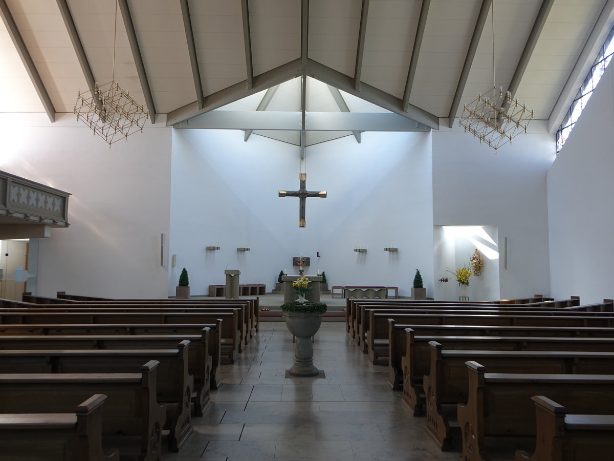 Oberwerrn, Innenraum der kath. Pfarrkirche St. Bartholomus (28.05.2017)