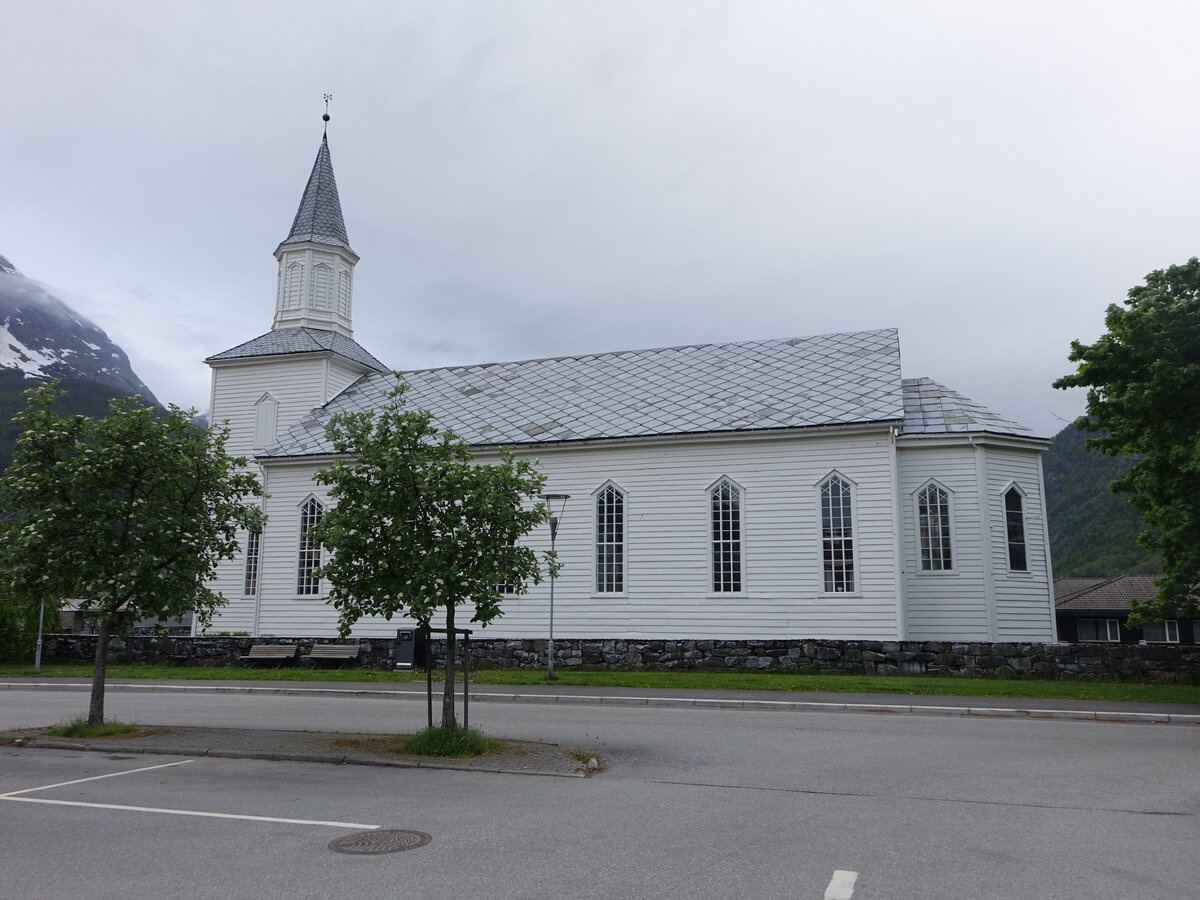 Odda, evangelische Kirche, erbaut 1870 (27.05.2023)