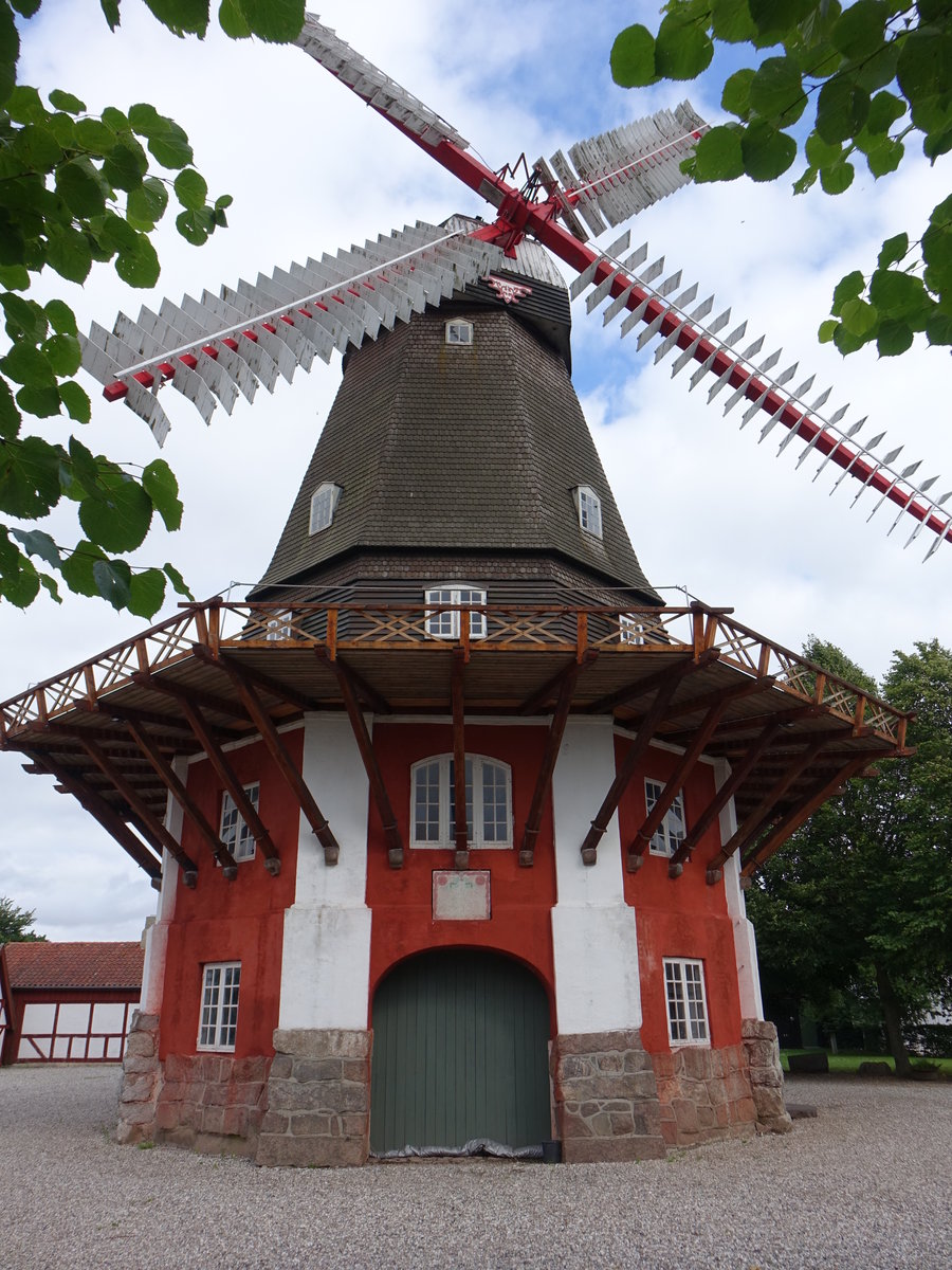 Odense, Windmühle Lumby, erbaut 1820 durch Rasmus Pedersen (21.07.2019)