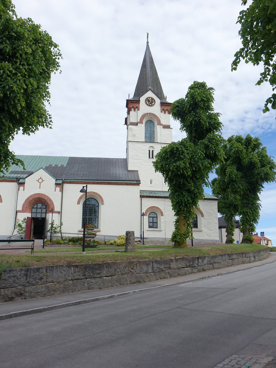 deshog, Ev. Kirche, erbaut bis 1664 durch die Architekten Arwid Olufsson und Hkan Wallmeister (15.06.2017)