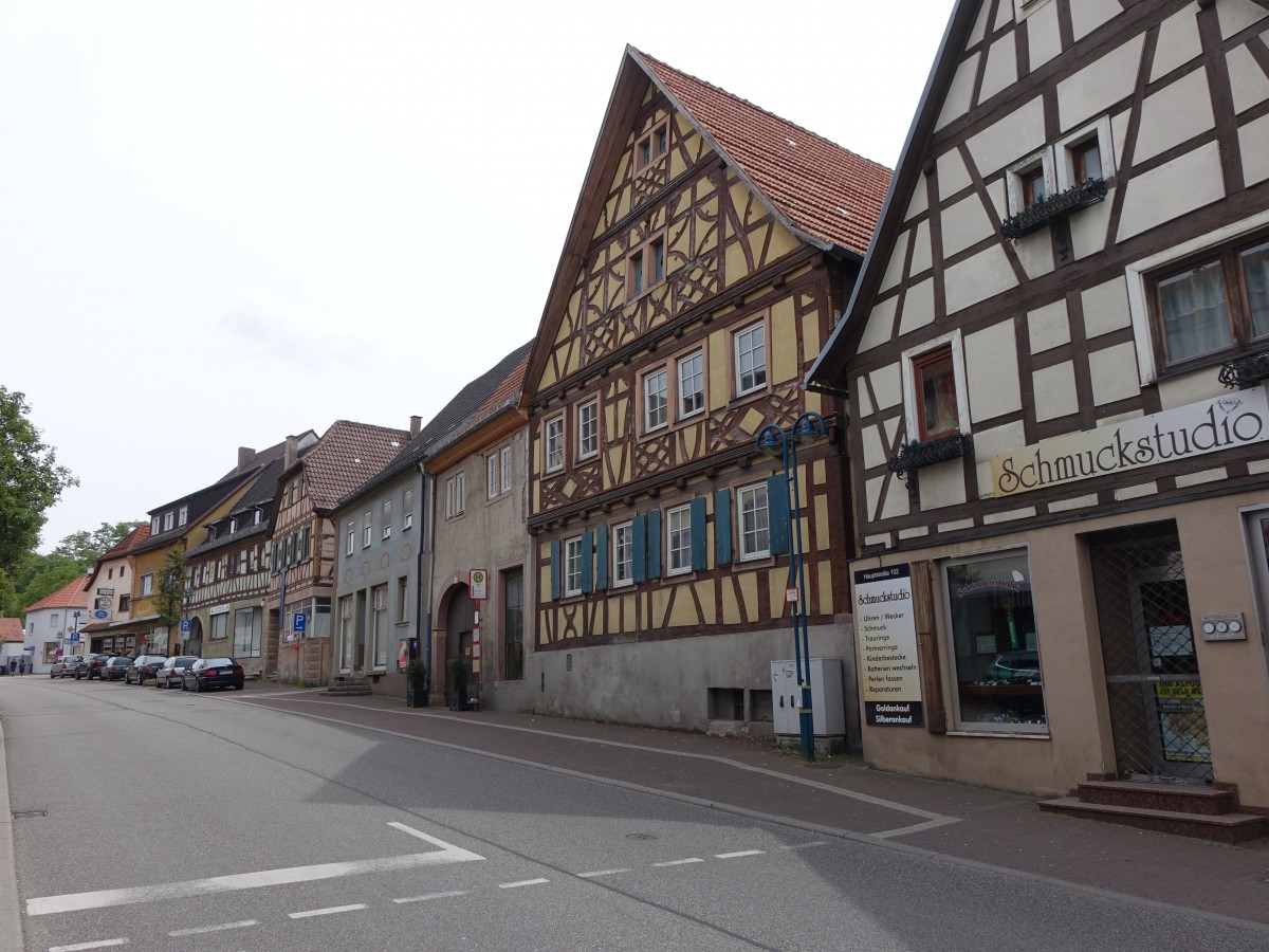 stringen, Fachwerkhuser an der Hauptstrae (31.05.2015)