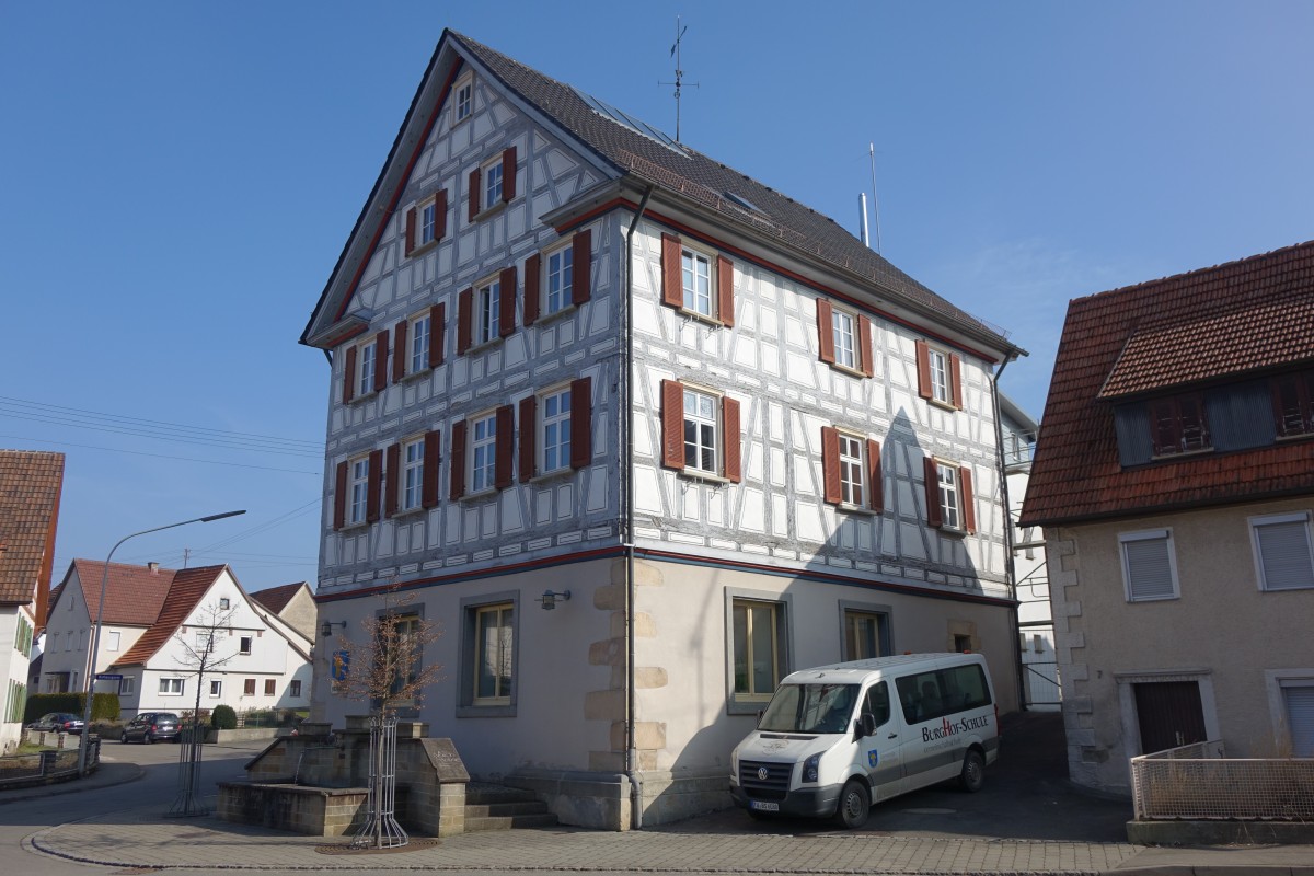 Ofterdingen, Altes Rathaus von 1523 (19.02.2015)