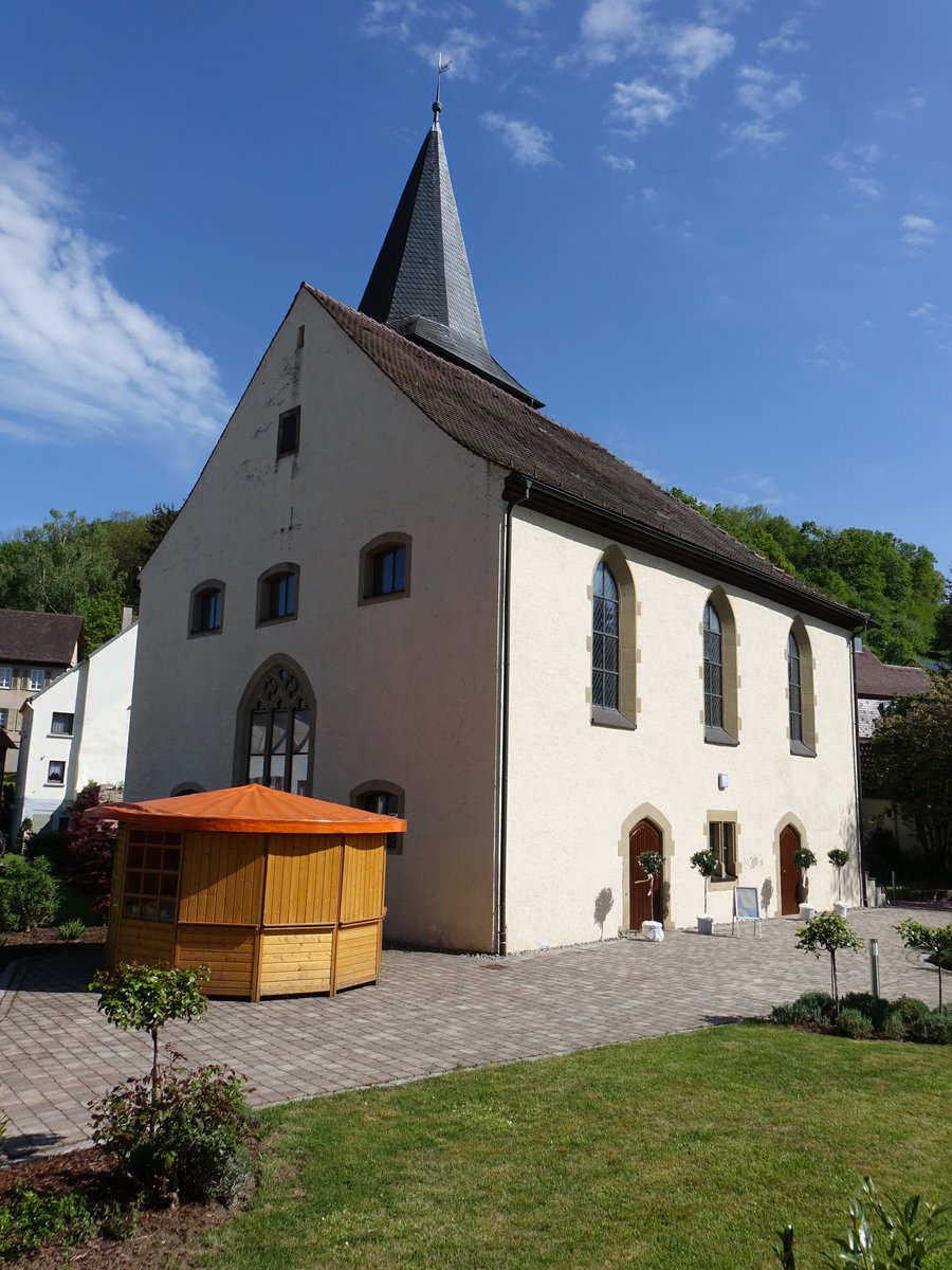 Ohrnberg, Ev. Kirche, erbaut im 14. Jahrhundert (29.04.2018)
