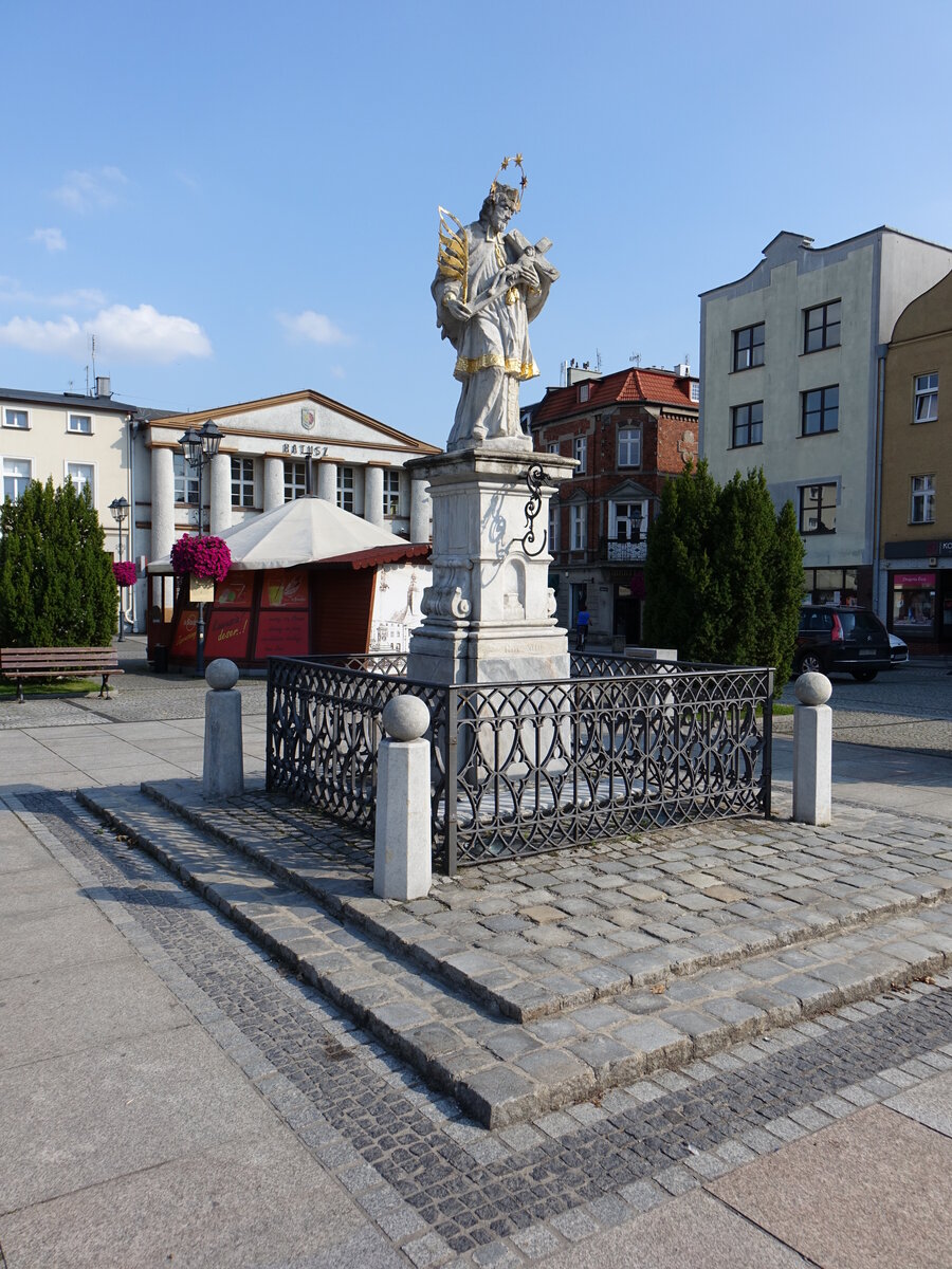 Olesno / Rosenberg, Nepomuk Sule am Rynek Platz (14.09.2021)